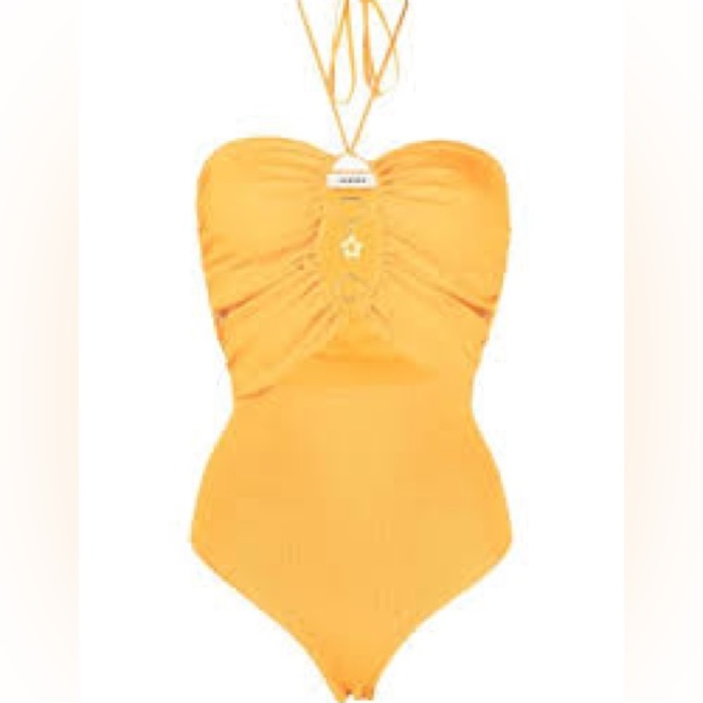 NWT Sandro Assiya Halter Bodysuit w/ Small Seam Rip & Mark on Back - Picture 2 of 4